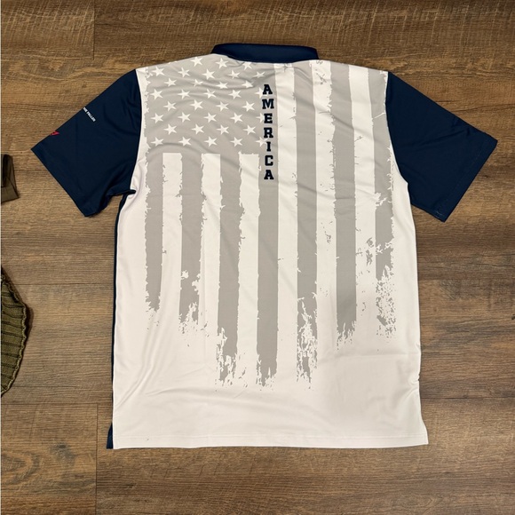 Novus Folds of Honor Navy Blue Polo Golf Shirt XL NWT - Picture 3 of 3